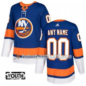 Lasten NHL New York Islanders Custom Adidas 2017-2018 Sininen Authentic